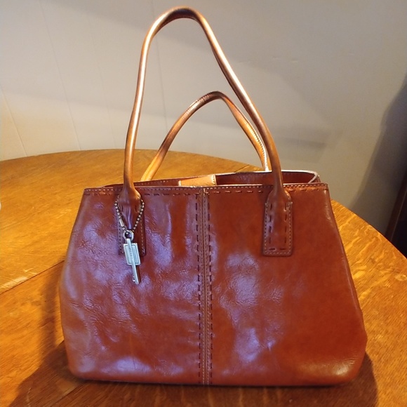 Fossil Leather Satchel - Picture 1 of 3